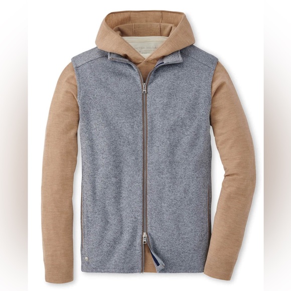 Peter Millar Gale Gray Match Vest MS23XZ06 Full-Zip